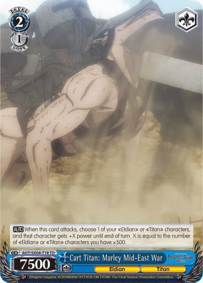 Cart Titan Marley Mid East War AOT/SX04-T18 TD Attack On Titan: Final Season Card