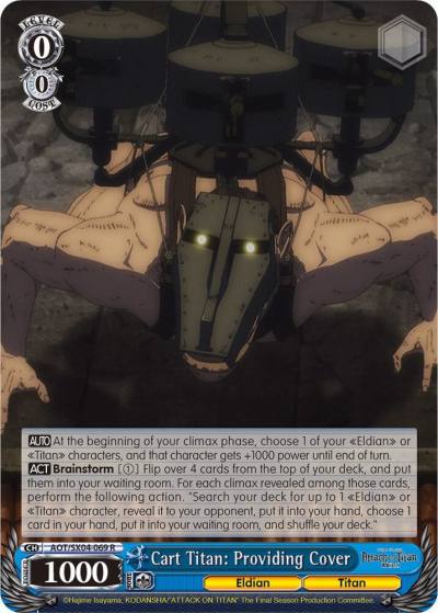 Cart Titan Providing Cover AOT/SX04-069 R Attack On Titan: Final Season Card