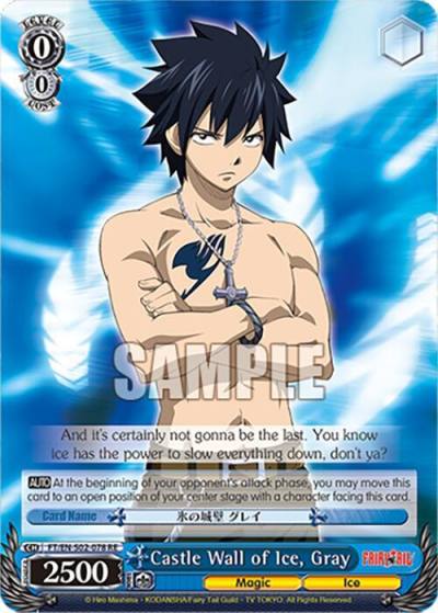 Castle Wall of Ice Gray FT/EN-S02-078 U RE Fairy Tail Chronicle Set Card