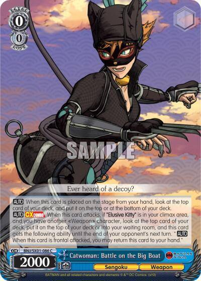 Catwoman Battle on the Big Boat BNJ/SX01-086 C Batman Ninja Card