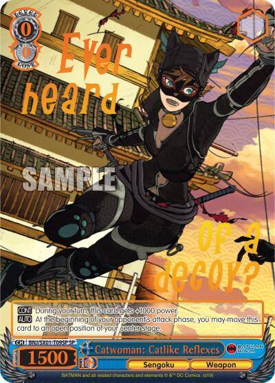Catwoman Catlike Reflexes SP BNJ/SX01-T09SP SP Batman Ninja Card