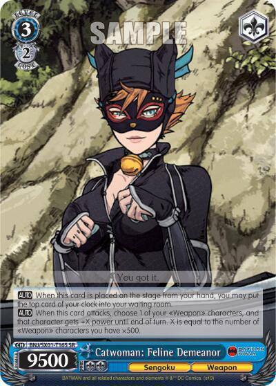 Catwoman Feline Demeanor SR BNJ/SX01-T16S SR Batman Ninja Card