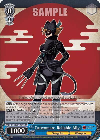 Catwoman Reliable Ally SR BNJ/SX01-063S SR Batman Ninja Card