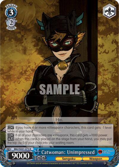 Catwoman Unimpressed BNJ/SX01-073 R Batman Ninja Card