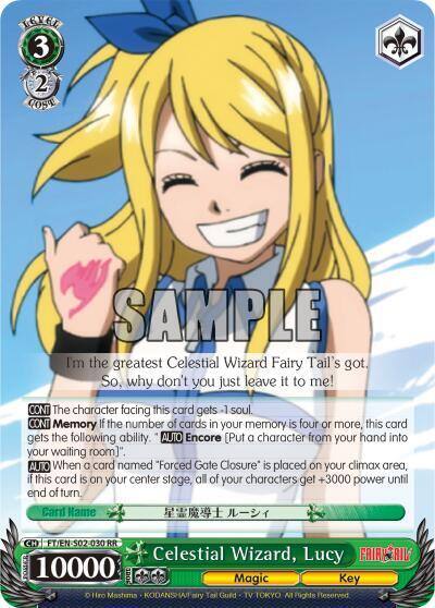 Celestial Wizard Lucy FT/EN-S02-030 RR Fairy Tail ver.E Card