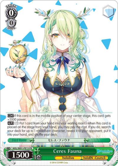 Ceres Fauna HOL/W91-PE13 PR hololive production Card