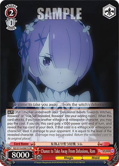 Chance to Take Away From Delusions Ram SR RZ/S116-E061S Re:ZERO -Starting Life in Another World- Vol.3 Card