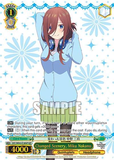 Changed Scenery Miku Nakano IGP 5HY/WE43-E16IGP IGP The Quintessential Quintuplets Specials Premium Booster Card