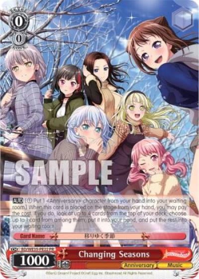 Changing Seasons BD/WE35-PE22 PR Poppin’Party x Roselia Card