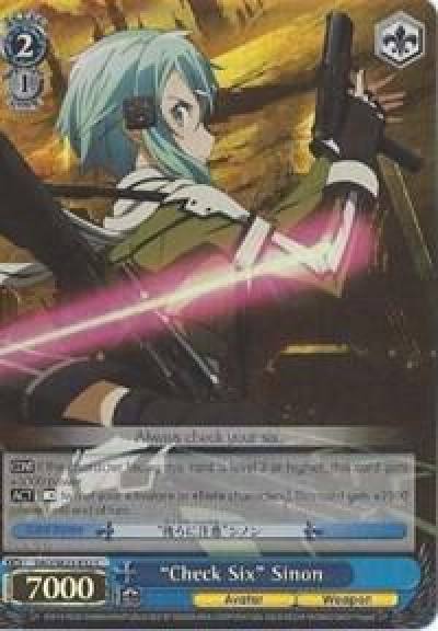 Check Six Sinon Parallel Foil SAO/SE23-E32 C Sword Art Online II Card