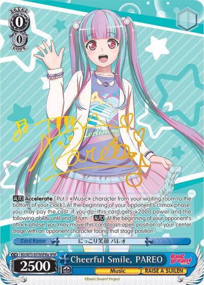 Cheerful Smile PAREO SPM A BD/W73-E078SPMa SPM BanG Dream! Vol.2 Card