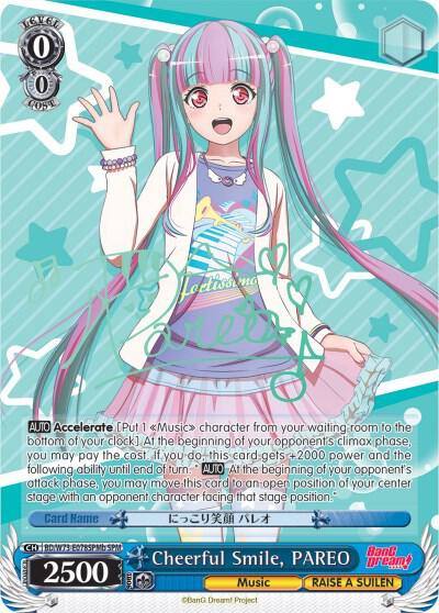 Cheerful Smile PAREO SPM B BD/W73-E078SPMb SPM BanG Dream! Vol.2 Card