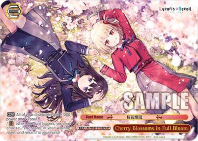 Cherry Blossoms in Full Bloom LRP LRC-WE47-E31LRP LRP Lycoris Recoil Premium Booster Card