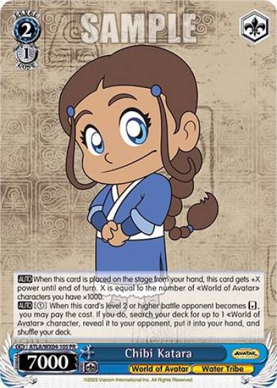 Chibi Katara ATLA/WX04-105 PR Avatar: The Last Airbender Card