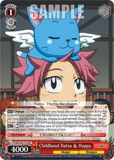Childhood Natsu Happy FT/EN-S02-T14 TD RE Fairy Tail Chronicle Set Card