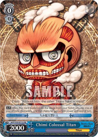 Chimi Colossal Titan AOT/S35-E112 PR Attack on Titan Card