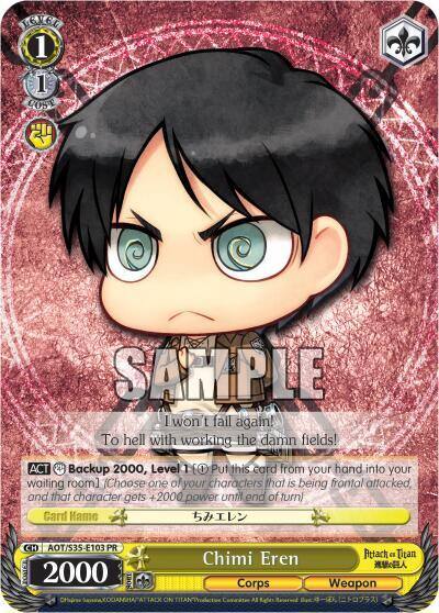 Chimi Eren AOT/S35-E103 PR Attack on Titan Card