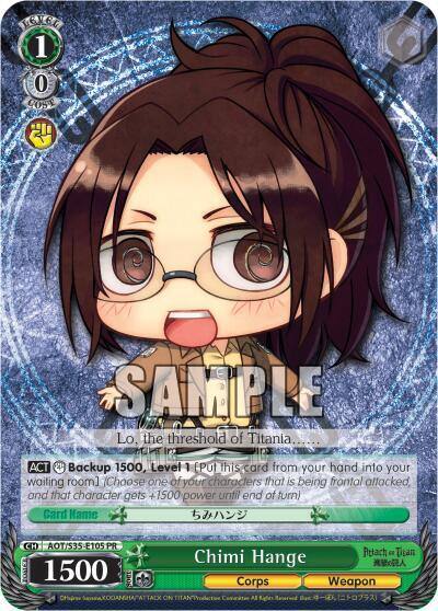 Chimi Hange AOT/S35-E105 PR Attack on Titan Card