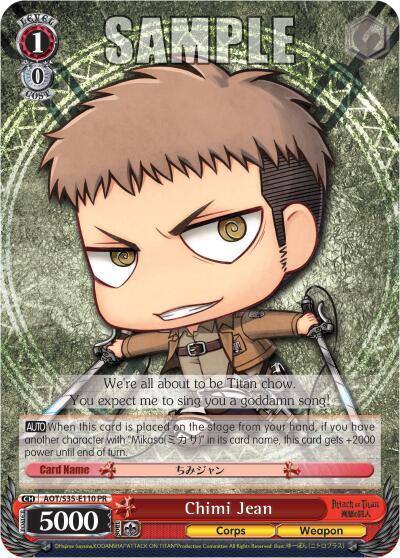 Chimi Jean AOT/S35-E110 PR Attack on Titan Card