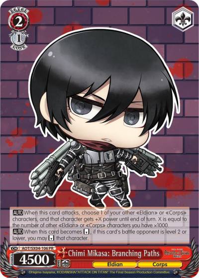 Chimi Mikasa Branching Paths AOT/SX04-106 PR Attack On Titan: Final Season Card