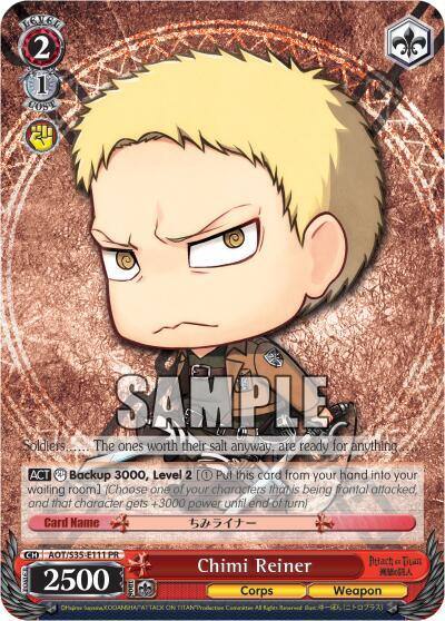 Chimi Reiner AOT/S35-E111 PR Attack on Titan Card
