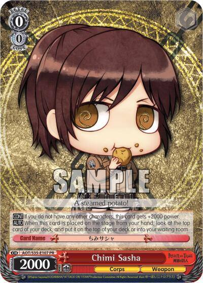 Chimi Sasha AOT/S35-E107 PR Attack on Titan Card