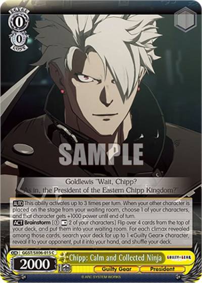 Chipp Calm and Collected Ninja GGST/SX06-015 C Guilty Gear -Strive- Card