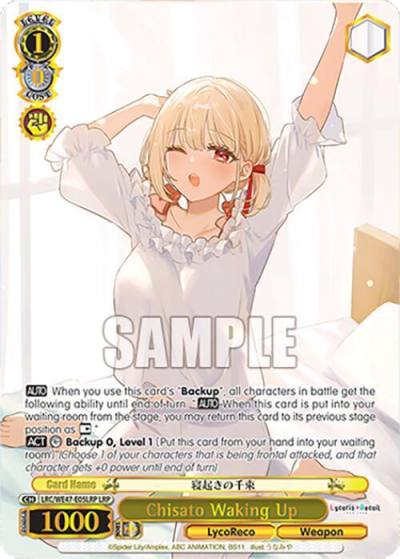 Chisato Waking Up LRP LRC-WE47-E05LRP LRP Lycoris Recoil Premium Booster Card