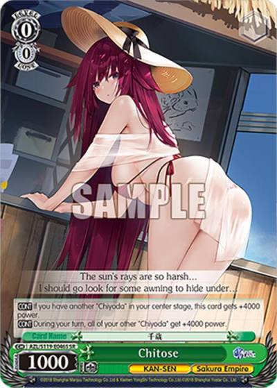 Chitose SR AZL/S119-E046S SR Azur Lane Vol. 2 Card