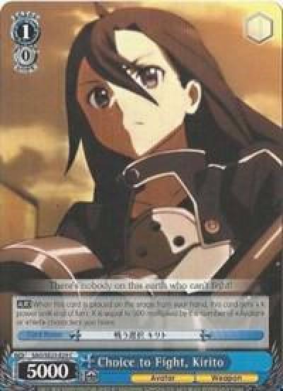 Choice to Fight Kirito SAO/SE23-E29 C Sword Art Online II Card