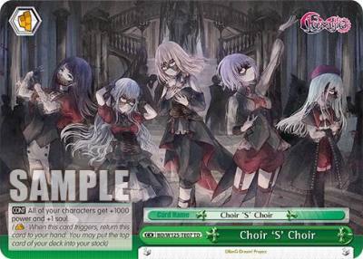 Choir S Choir BD/W125-TE07 MyGO!!!!! x Ave Mujica Card