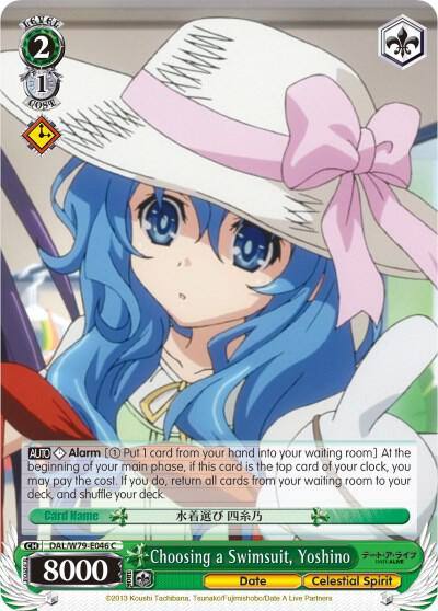 Choosing a Swimsuit Yoshino DAL/W79-E046 C Date A Live Card