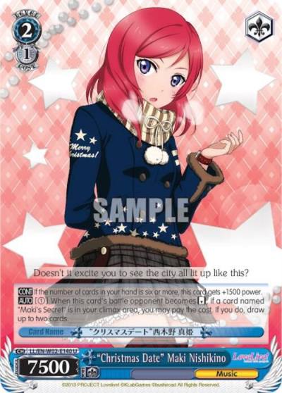 Christmas Date Maki Nishikino LL/EN-W02-E140 U Love Live! DX Vol.2 Card