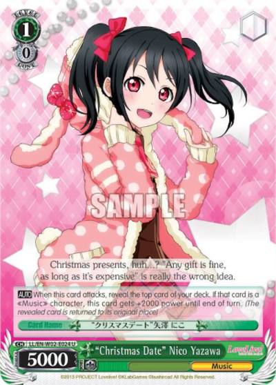 Christmas Date Nico Yazawa LL/EN-W02-E024 U Love Live! DX Vol.2 Card