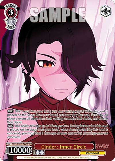 Cinder Inner Circle OFR RWBY/WXE01-42OFR OFR RWBY Premium Booster Card