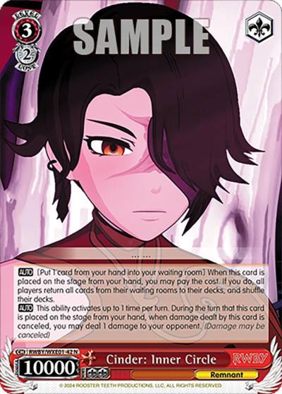 Cinder Inner Circle RWBY/WXE01-42 N RWBY Premium Booster Card