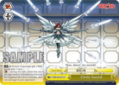 Circle Sword FT/EN-S02-027 CC Fairy Tail ver.E Card