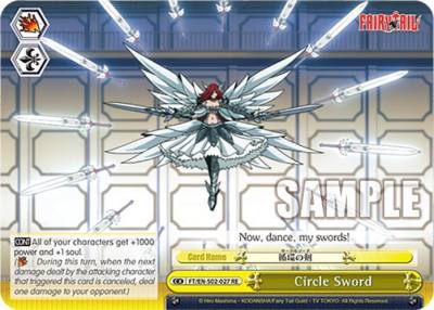 Circle Sword FT/EN-S02-027 CC RE Fairy Tail Chronicle Set Card