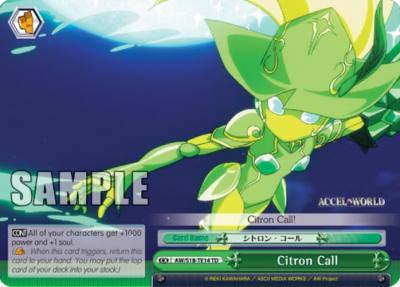Citron Call TD AW/S18-TE14 TD Accel World Card