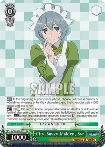 City Savvy Maiden Syr DDM/S88-E027 RR Is it Wrong to Try to Pick Up Girls in a Dungeon? Card