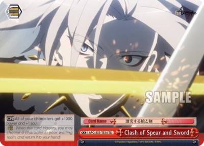 Clash of Spear and Sword APO/S53-TE10 TD Fate/Apocrypha Card