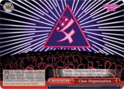 Claw Organization MOB/SX02-066 CC Mob Psycho 100 Card