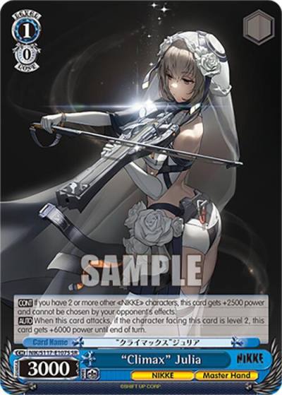 Climax Julia SR NIK/S117-E107S SR GODDESS OF VICTORY: NIKKE Card