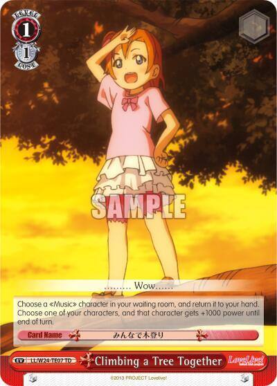 Climbing a Tree Together TD LL/W24-TE07 TD Love Live! Card