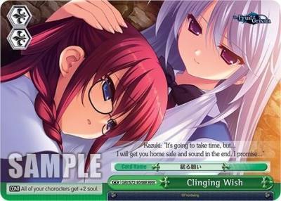 Clinging Wish RRR GRI/S72-E048R RRR The Fruit of Grisaia Card
