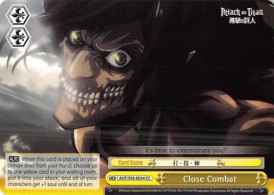 Close Combat AOT/S50-E024 CC Attack on Titan Vol. 2 Card