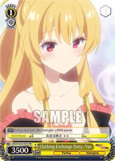 Clothing Exchange Party Yue Foil ARI/S103-E101S PR Arifureta: From Commonplace to World's Strongest Card