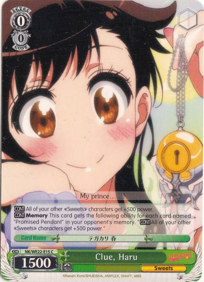 Clue Haru NK/WE22-E15 NISEKOI Extra Booster Card