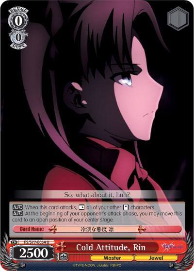 Cold Attitude Rin FS/S77-E054 U Fate/stay night [Heaven’s Feel] Vol.2 Card