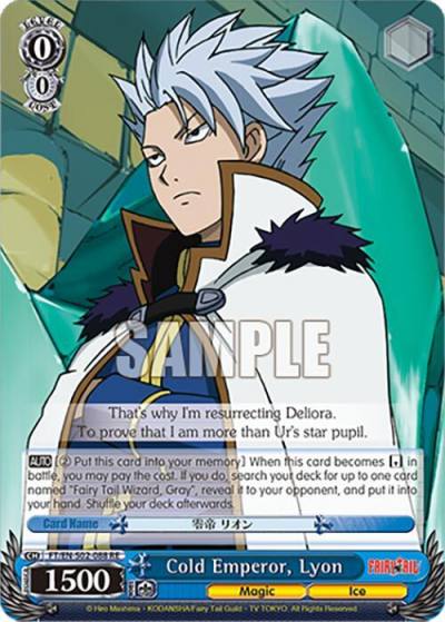 Cold Emperor Lyon FT/EN-S02-088 C RE Fairy Tail Chronicle Set Card